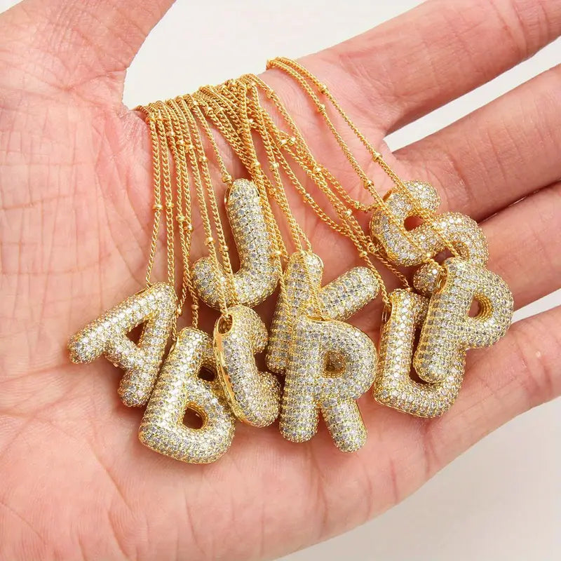 Buchstaben-Anhänger Set | Gold