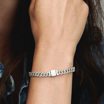 Pave Cuban Armband | Gold