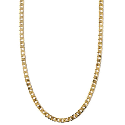 Flache Link-Ankerkette Halskette | Gold