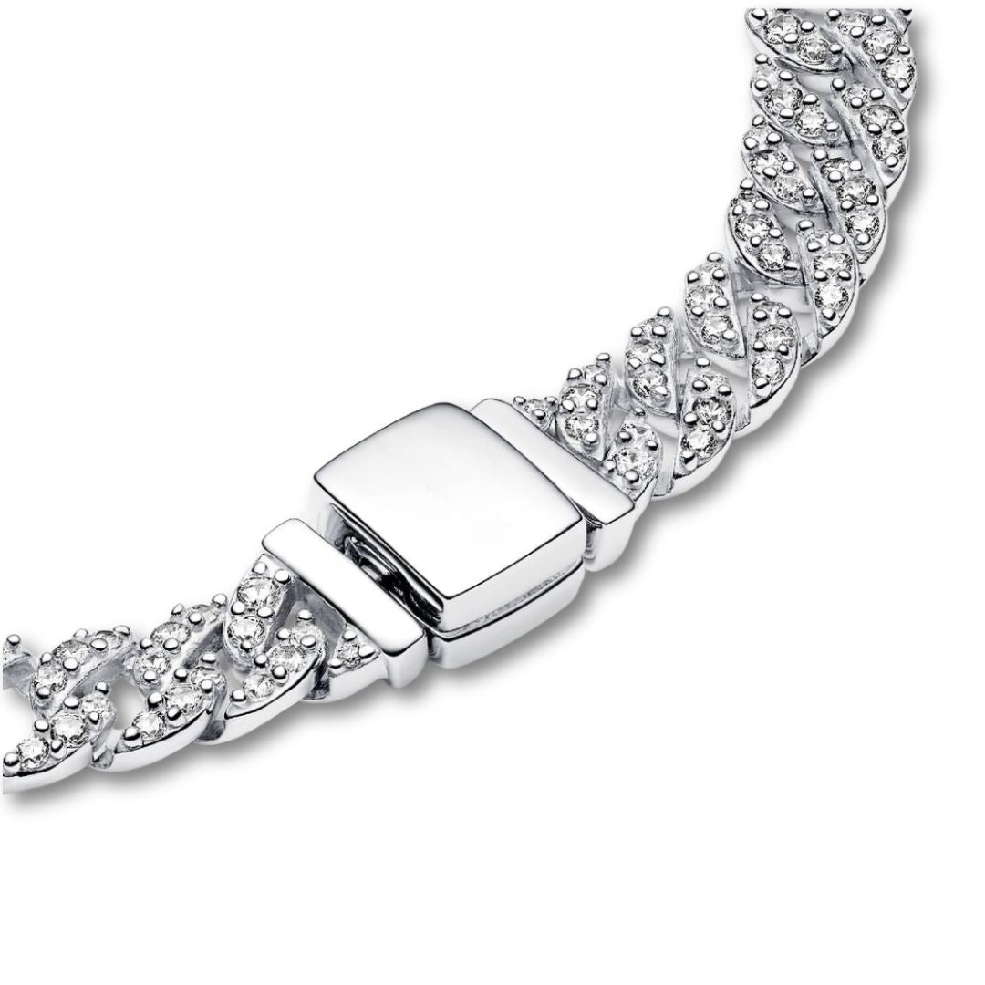 Pave Cuban Armband | Gold