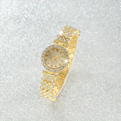 Luxe Radiance Gold Uhr & Armband Set | Gold