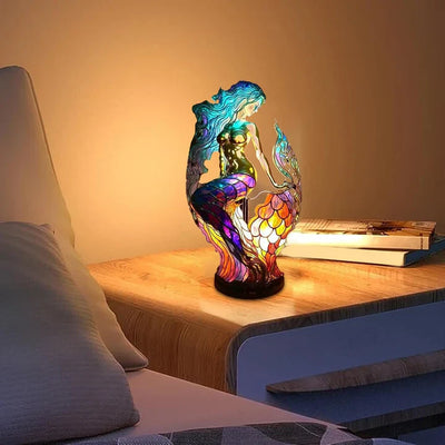 Boho-Meerjungfrauen-Tischlampe