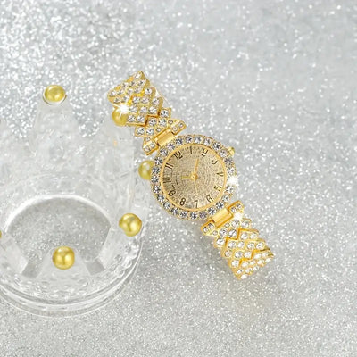 Luxe Radiance Gold Uhr & Armband Set | Gold