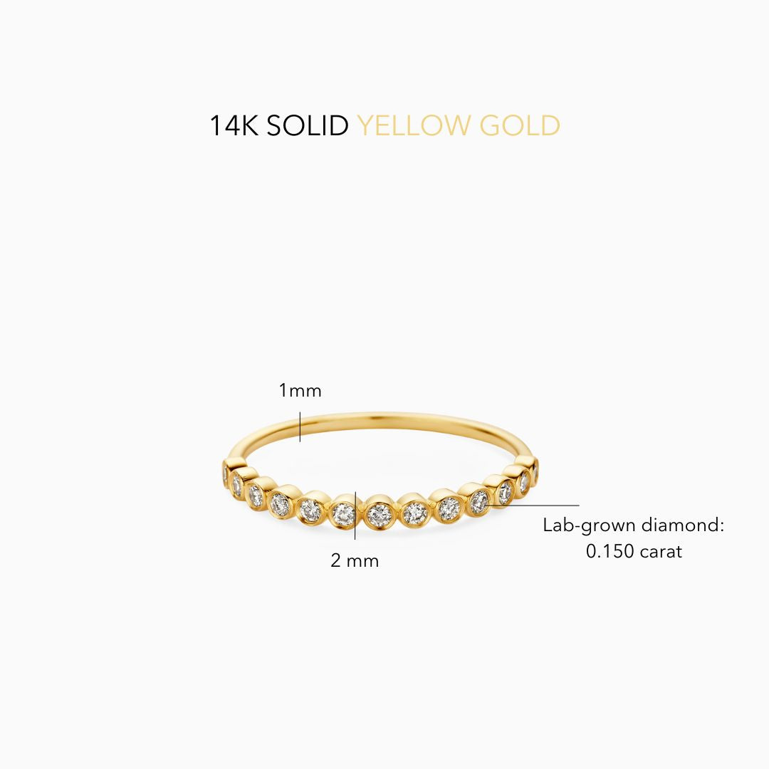 Diamant Blasenring | Gold