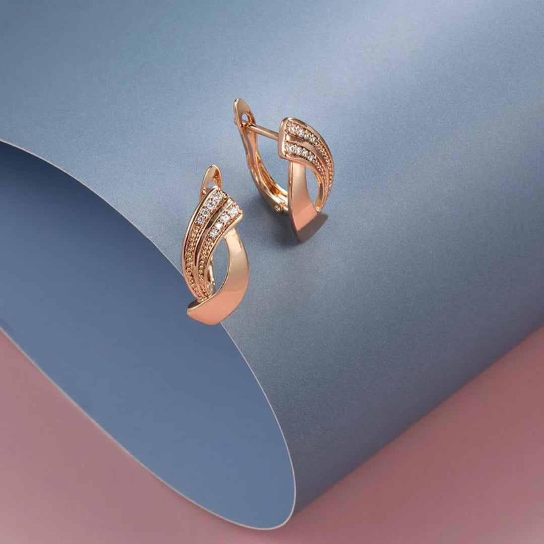 Elegante Ohrringe aus Roségold