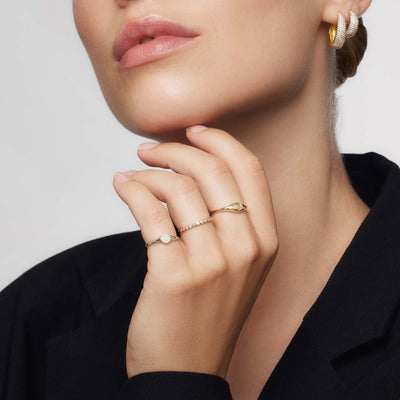 Diamantkuppelring | Gold