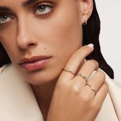 Diamantkuppelring | Gold