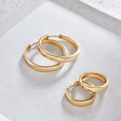 Gia Statement Hoops | Gold