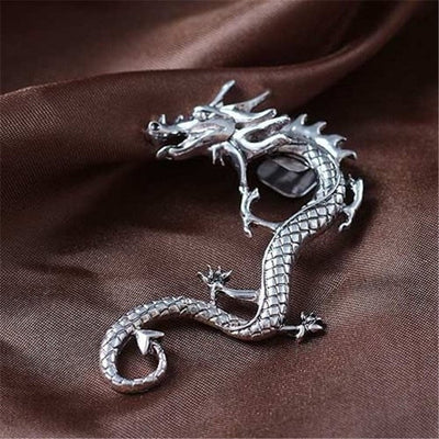 Charm - Silberne Drachenohrringe