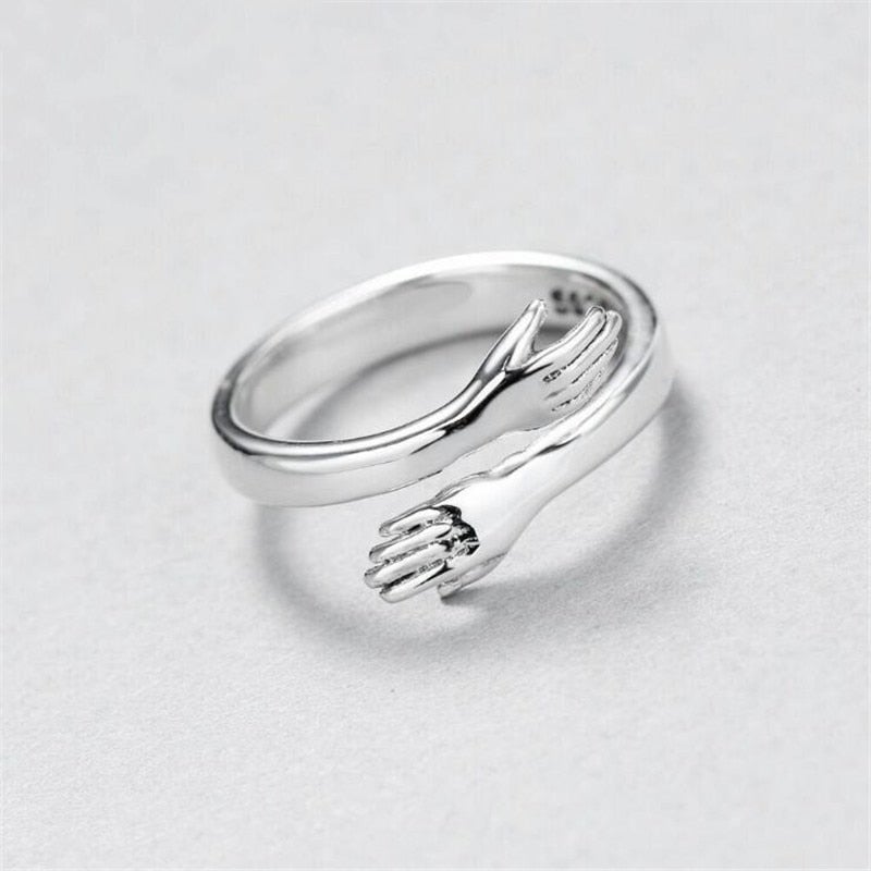Verstellbarer Silber-Cuddle-Ring