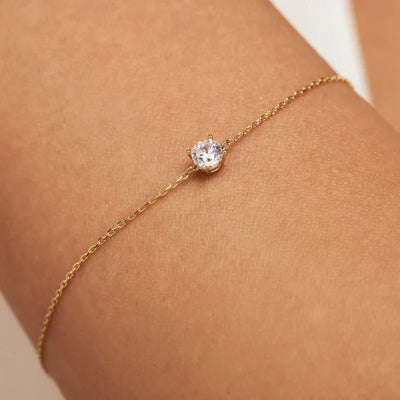 Cléa Moissanit Steinarmband | Gold