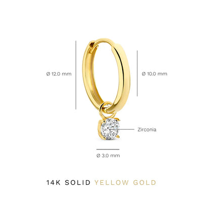 Larmes de Lune Stein Ohrringe Set | Gold