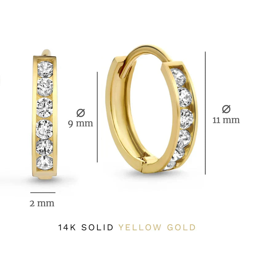 Dara Brillane Ohrringe Set | Gold