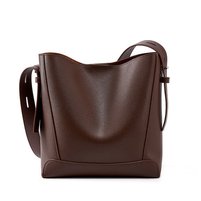 Echte Leder Crossbody & Schulter Oversized Bucket Bag