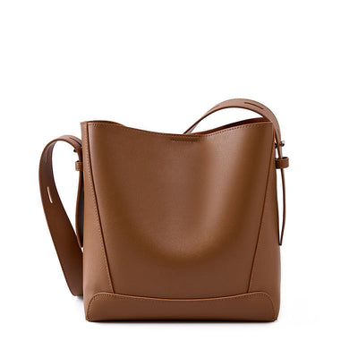 Echte Leder Crossbody & Schulter Oversized Bucket Bag