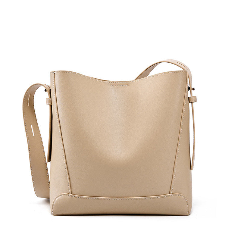 Echte Leder Crossbody & Schulter Oversized Bucket Bag