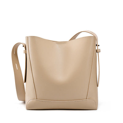 Echte Leder Crossbody & Schulter Oversized Bucket Bag