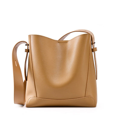 Echte Leder Crossbody & Schulter Oversized Bucket Bag