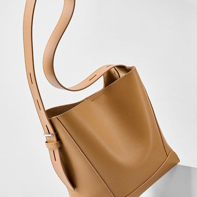 Echte Leder Crossbody & Schulter Oversized Bucket Bag
