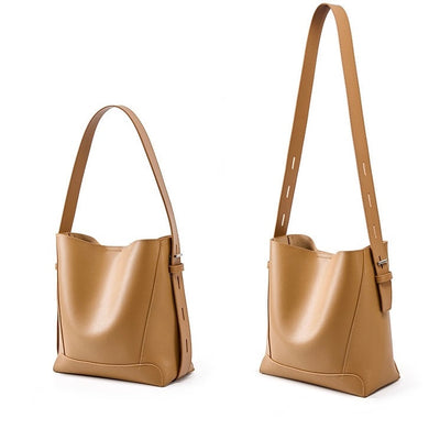 Echte Leder Crossbody & Schulter Oversized Bucket Bag
