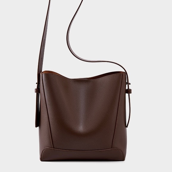 Echte Leder Crossbody & Schulter Oversized Bucket Bag