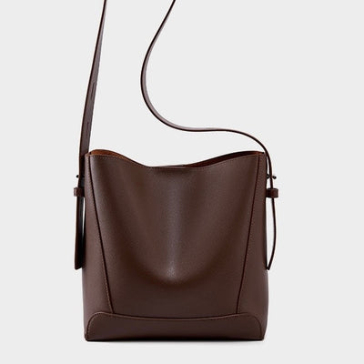 Echte Leder Crossbody & Schulter Oversized Bucket Bag