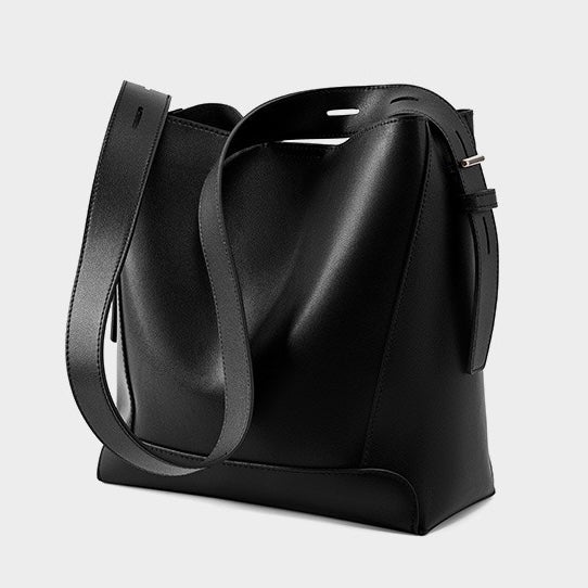 Echte Leder Crossbody & Schulter Oversized Bucket Bag