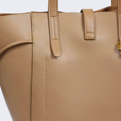 Echte Leder Vintage Schloss Schnalle Tote Bag