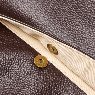 Retro Echtes Leder Weiche Minimalistische Tragetasche