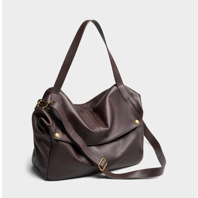 Retro Echtes Leder Weiche Minimalistische Tragetasche