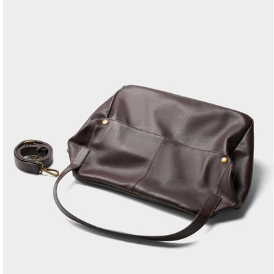 Retro Echtes Leder Weiche Minimalistische Tragetasche