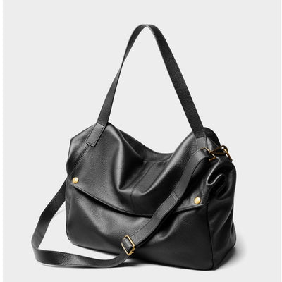 Retro Echtes Leder Weiche Minimalistische Tragetasche