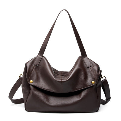 Retro Echtes Leder Weiche Minimalistische Tragetasche