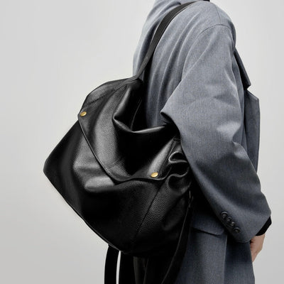 Retro Echtes Leder Weiche Minimalistische Tragetasche