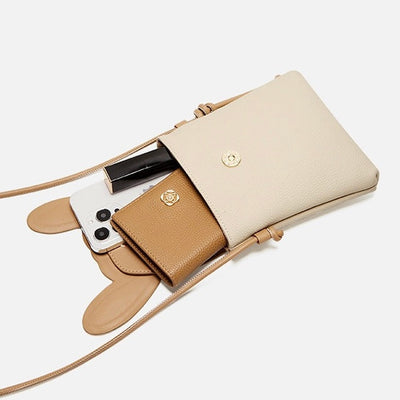 Hase Echtes Leder Mini Crossbody Handytasche