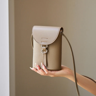 Echtes Leder Mini Crossbody Handy Tasche