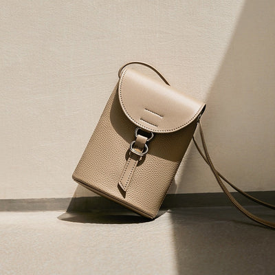 Echtes Leder Mini Crossbody Handy Tasche