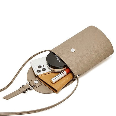 Echtes Leder Mini Crossbody Handy Tasche