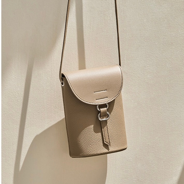 Echtes Leder Mini Crossbody Handy Tasche