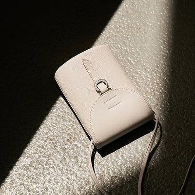 Echtes Leder Mini Crossbody Handy Tasche