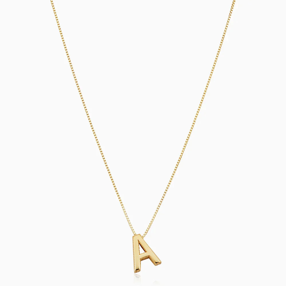 Liebesbrief Anfangsbuchstaben Halskette | Gold
