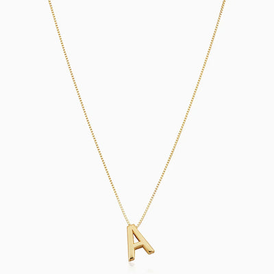 Liebesbrief Anfangsbuchstaben Halskette | Gold