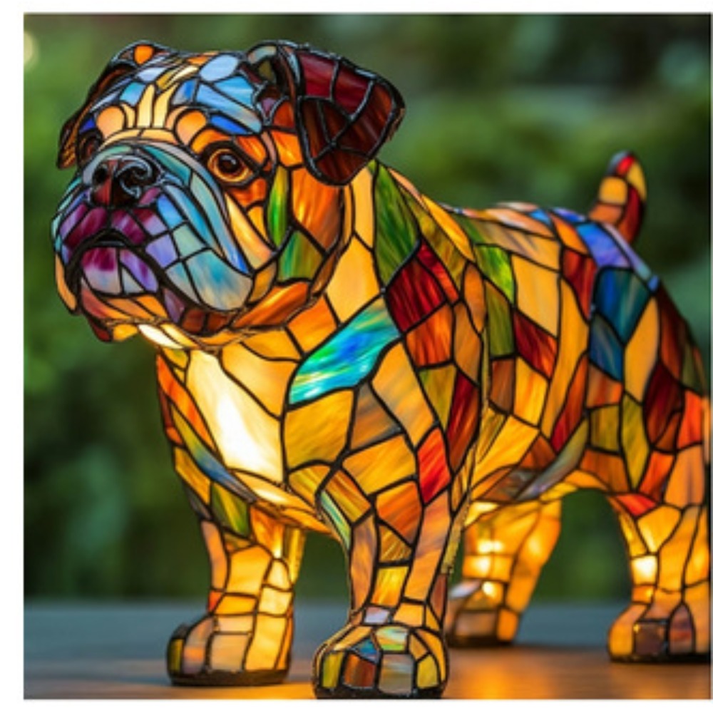 Bulldog Trots Lampe