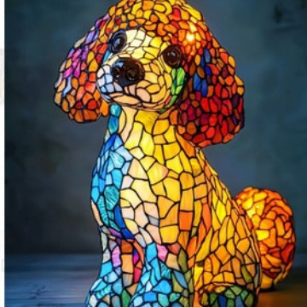 Elegante Pudel-Lampe
