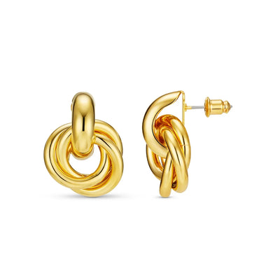 Aussage Interlocking Ohrringe | Gold