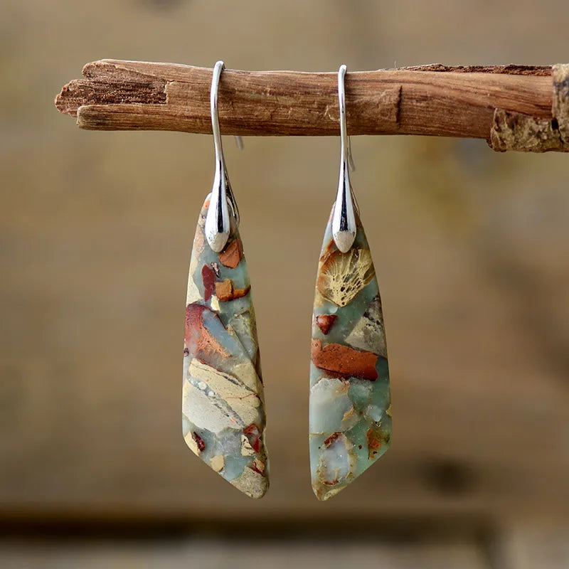 Charm - Vintage Naturstein Ohrringe
