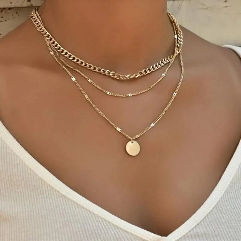 Gold- und Silberne Halskette
