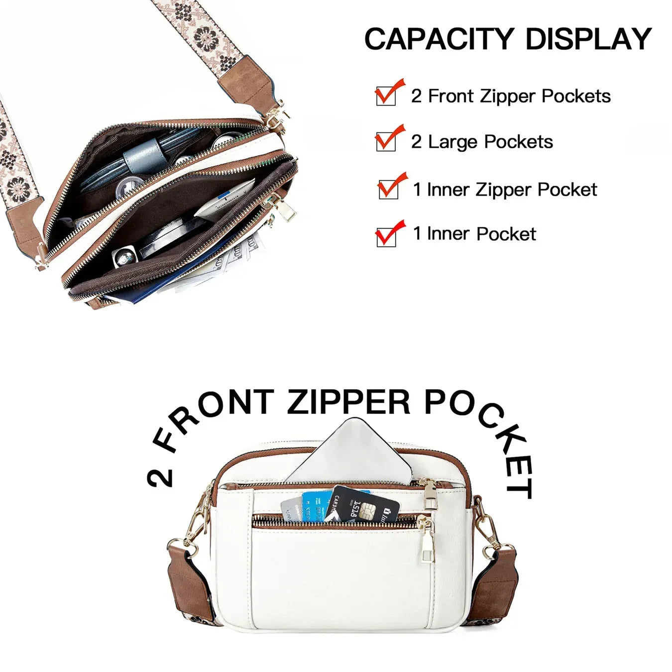 Edith | Verfeinerte Leder Schultertasche