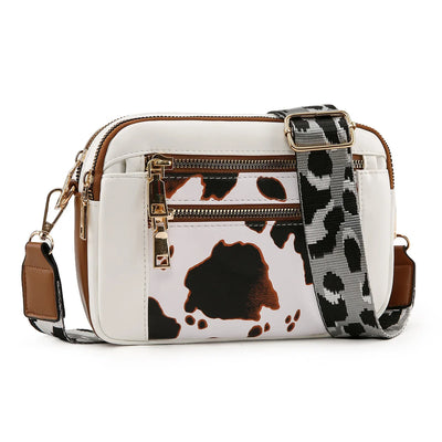Violett | Verfeinerte Leder Schultertasche
