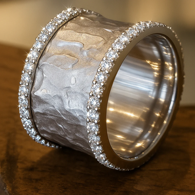 VINTAGE SILBERNE ZIRKONIA RING